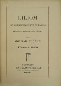 Molnár Ferenc: Liliom olvasónapló